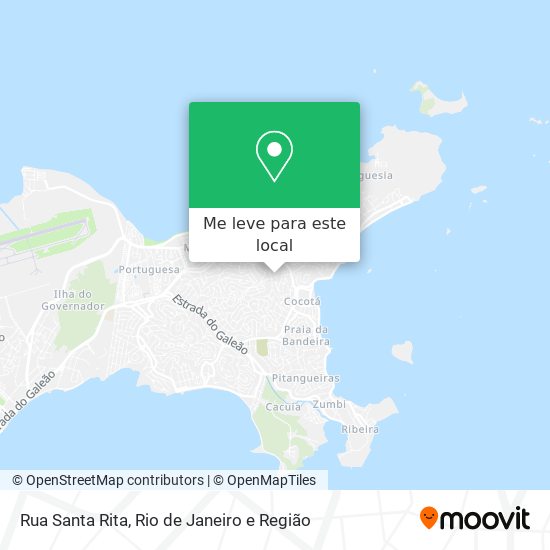 Rua Santa Rita mapa