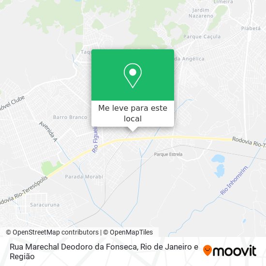 Rua Marechal Deodoro da Fonseca mapa