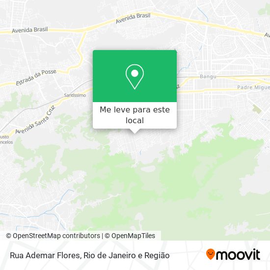 Rua Ademar Flores mapa