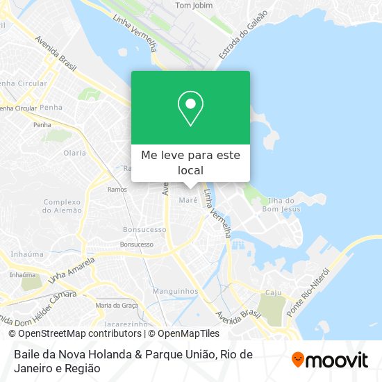 Baile da Nova Holanda & Parque União mapa