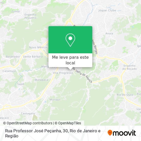 Rua Professor José Peçanha, 30 mapa
