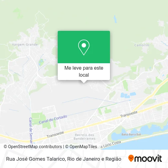 Rua José Gomes Talarico mapa
