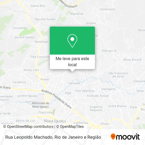 Rua Leopoldo Machado mapa