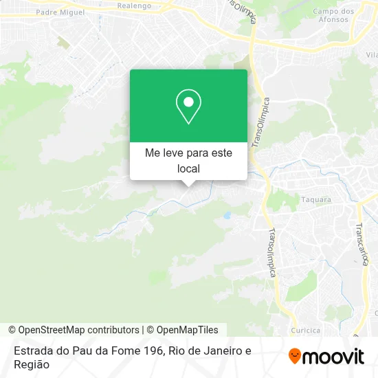 Estrada do Pau da Fome 196 mapa