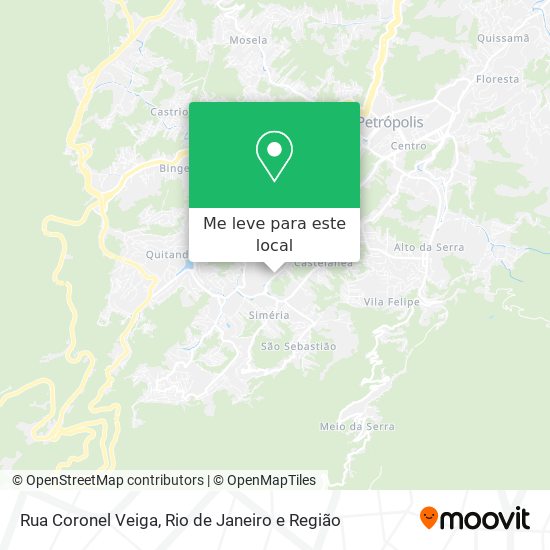 Rua Coronel Veiga mapa