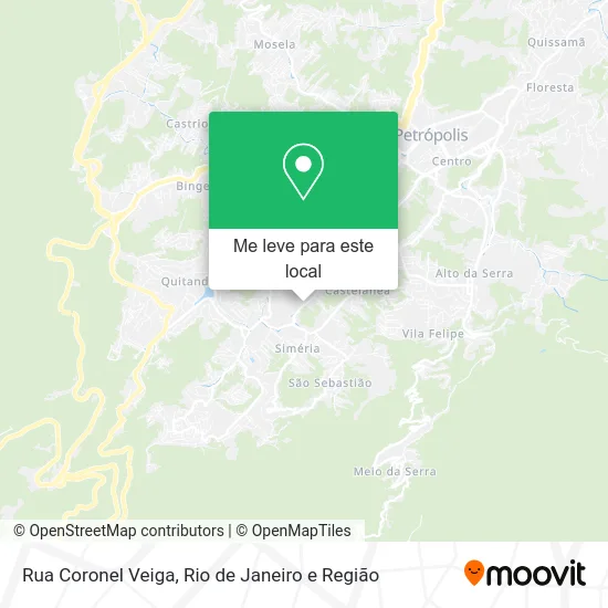 Rua Coronel Veiga mapa