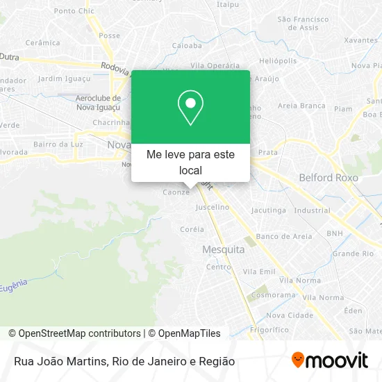 Rua João Martins mapa