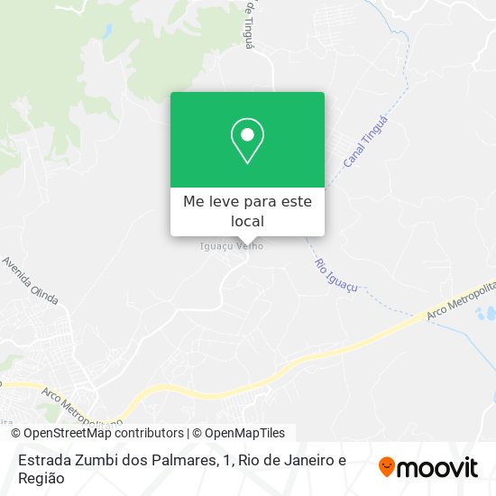 Estrada Zumbi dos Palmares, 1 mapa