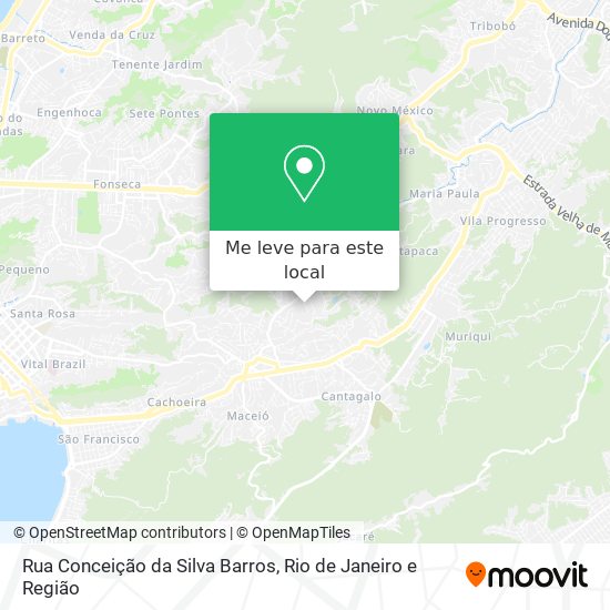 Rua Conceição da Silva Barros mapa