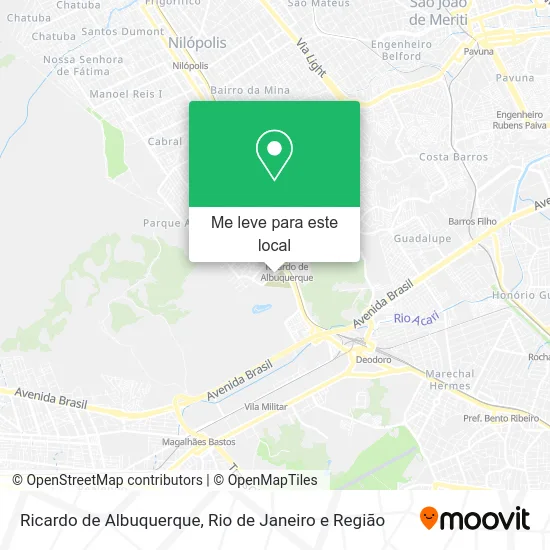 Ricardo de Albuquerque mapa