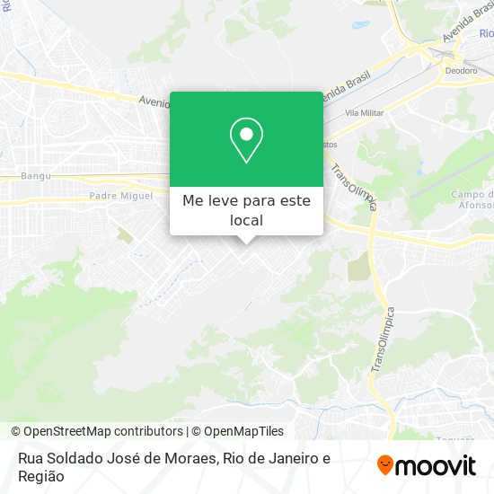 Rua Soldado José de Moraes mapa