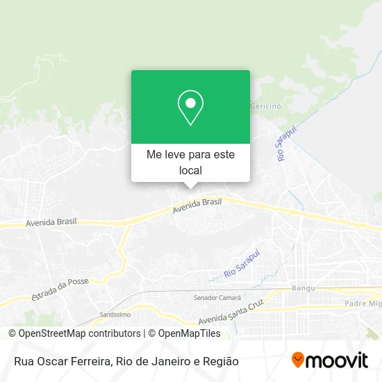 Rua Oscar Ferreira mapa
