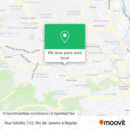 Rua Getúlio, 122 mapa