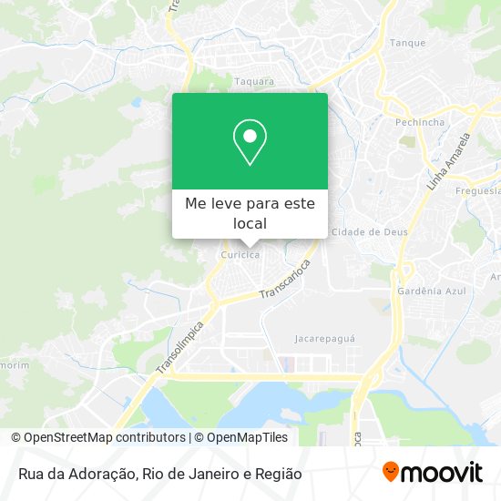 Rua da Adoração mapa