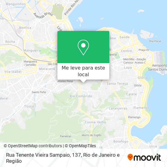 Rua Tenente Vieira Sampaio, 137 mapa