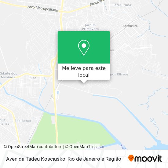 Avenida Tadeu Kosciusko mapa
