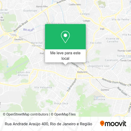Rua Andrade Araújo 400 mapa