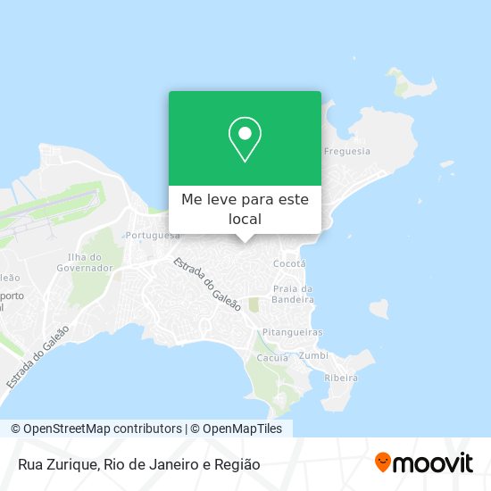 Rua Zurique mapa
