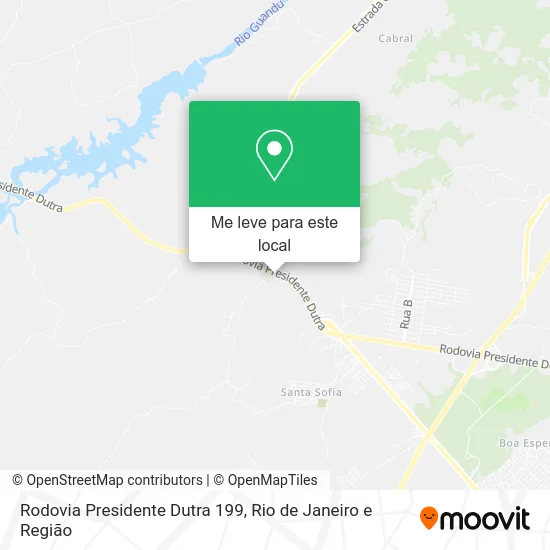 Rodovia Presidente Dutra 199 mapa