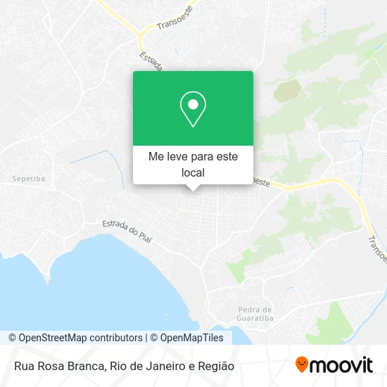 Rua Rosa Branca mapa