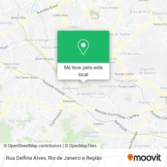 Rua Delfina Alves mapa