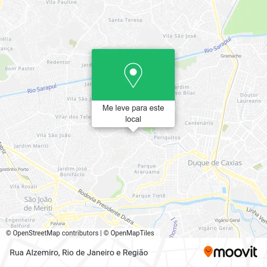 Rua Alzemiro mapa