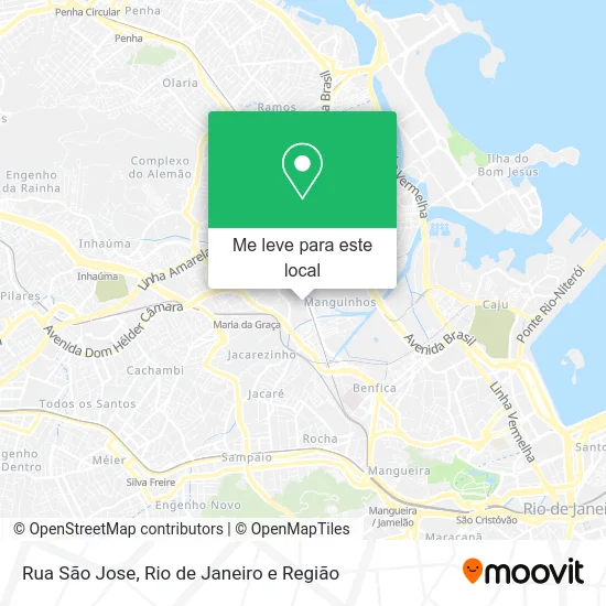 Rua São Jose mapa