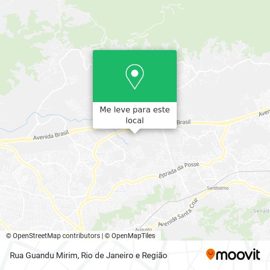 Rua Guandu Mirim mapa