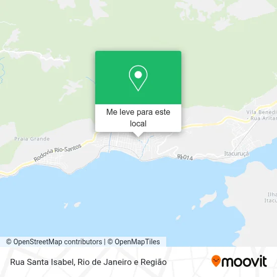 Rua Santa Isabel mapa