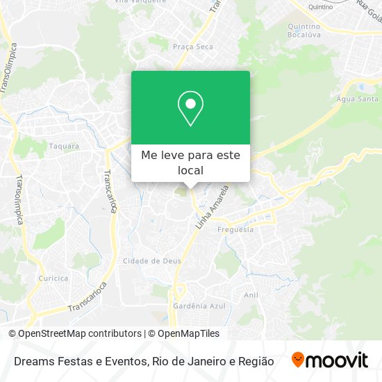 Dreams Festas e Eventos mapa