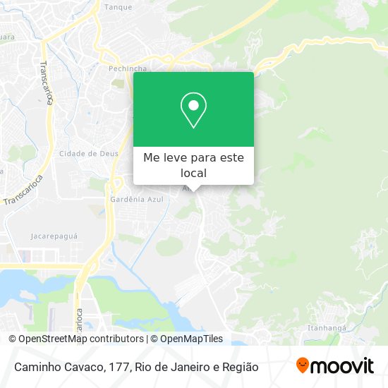 Caminho Cavaco, 177 mapa