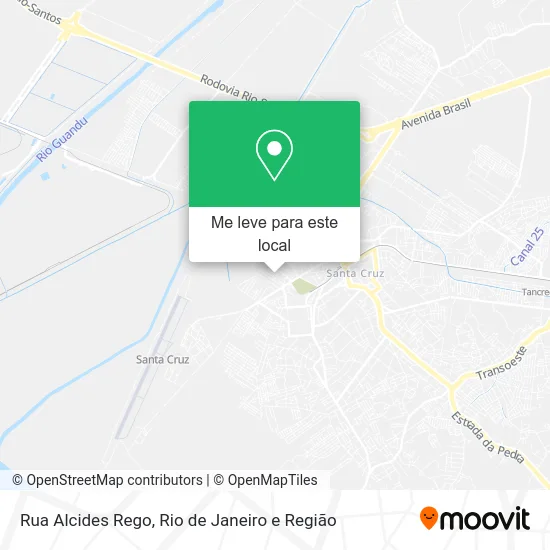 Rua Alcides Rego mapa