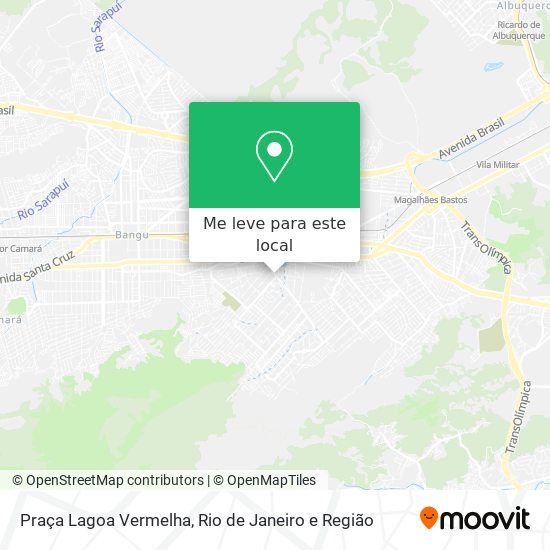 Praça Lagoa Vermelha mapa