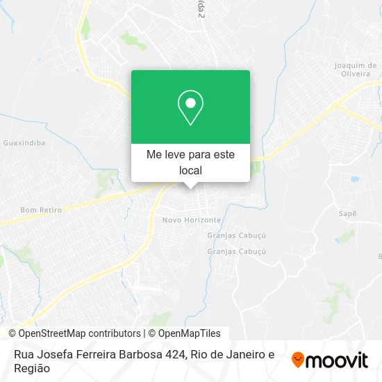 Rua Josefa Ferreira Barbosa 424 mapa