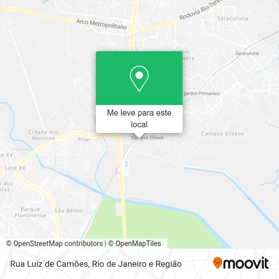 Rua Luiz de Camões mapa