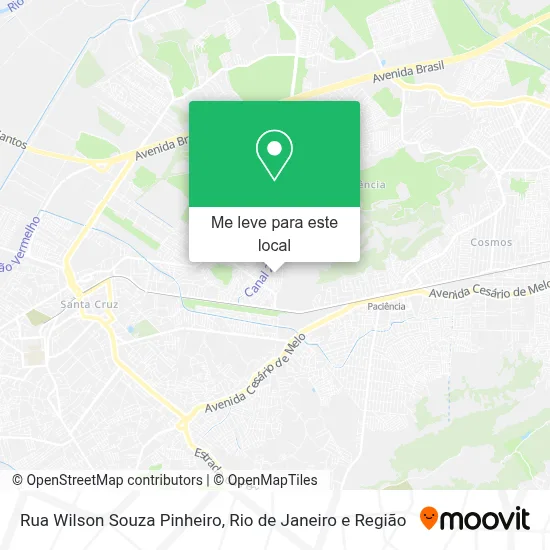 Rua Wilson Souza Pinheiro mapa