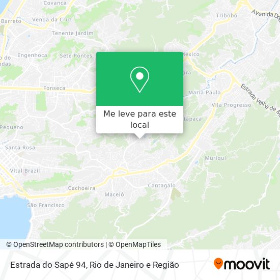 Estrada do Sapé 94 mapa