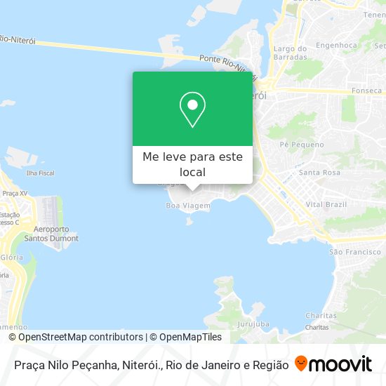 Praça Nilo Peçanha, Niterói. mapa