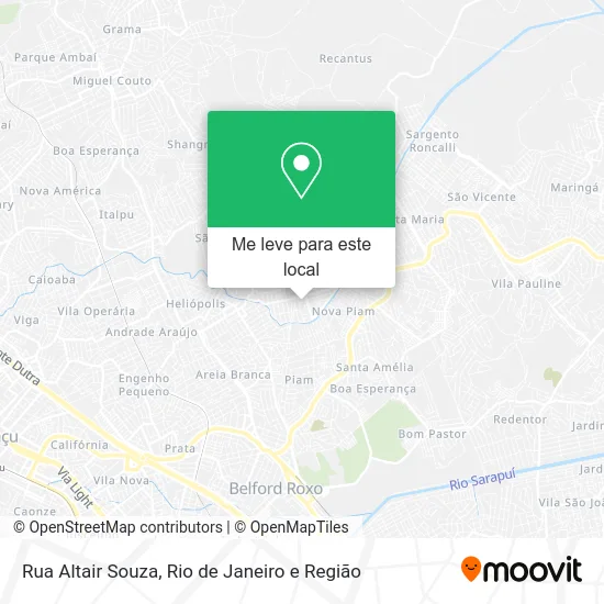Rua Altair Souza mapa