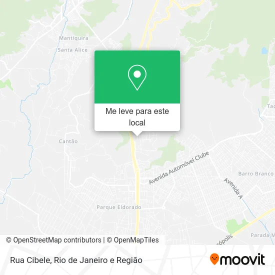 Rua Cibele mapa