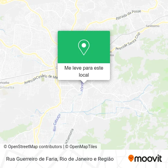 Rua Guerreiro de Faria mapa