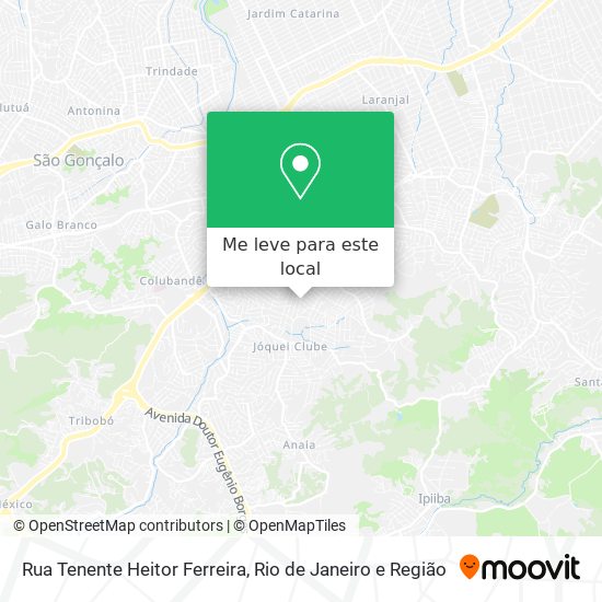 Rua Tenente Heitor Ferreira mapa