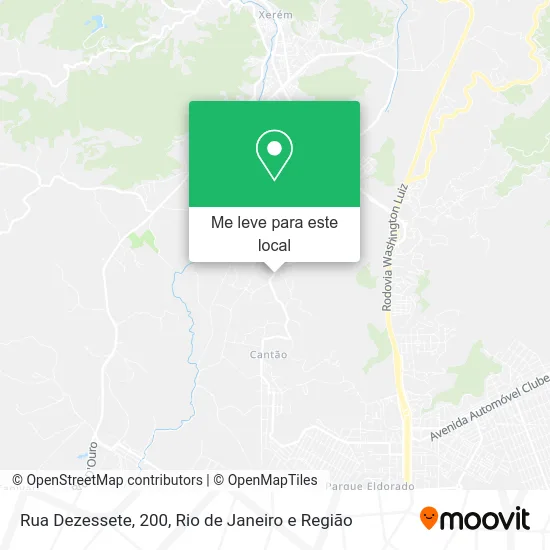 Rua Dezessete, 200 mapa