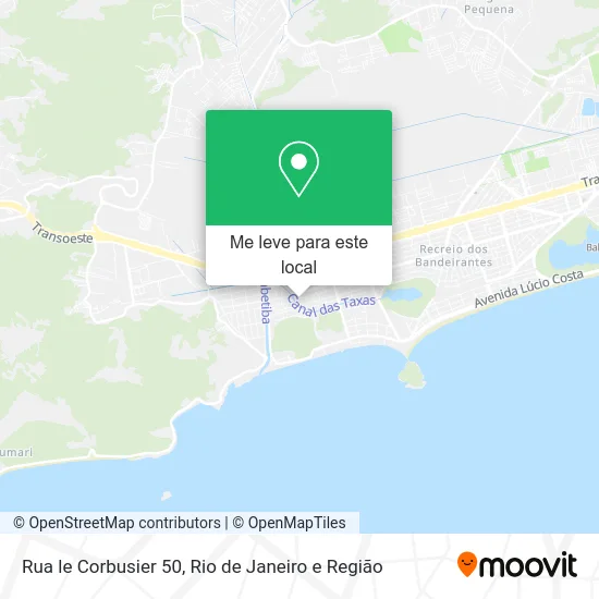 Rua le Corbusier 50 mapa