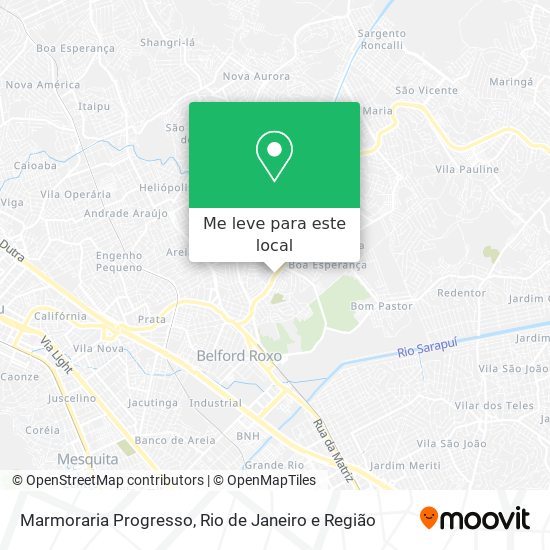 Marmoraria Progresso mapa