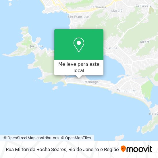 Rua Milton da Rocha Soares mapa