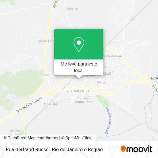 Rua Bertrand Russel mapa