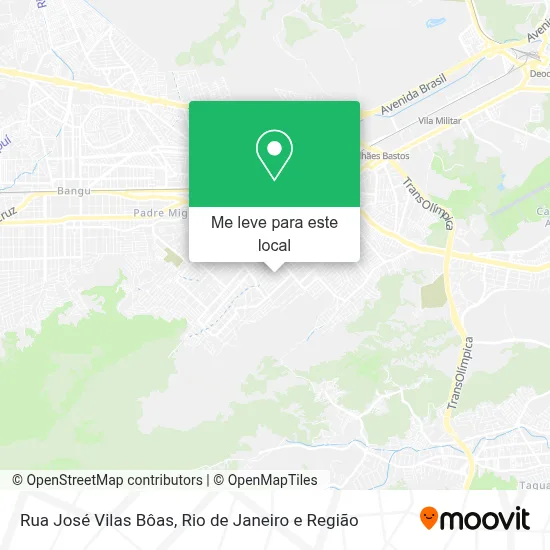Rua José Vilas Bôas mapa