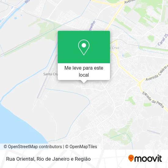 Rua Oriental mapa