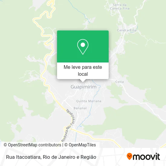 Rua Itacoatiara mapa